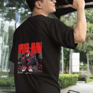 Home miles morales spider man oversized t shirt